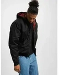 l&auml;ssige Brandit Herren Jacke Rei&szlig;verschluss Taschen Schwarz - M