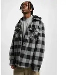funktionale Brandit Herren Jacke Kordelzug Kapuze mit Baumwolle Grau - S