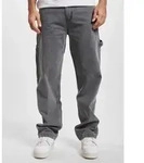 bequeme Karl Kani Herren Jeans Rei&szlig;verschluss Taschen mit Baumwolle Grau - 34