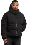 stylische Urban Classics Herren Jacke Rei&szlig;verschluss Kapuze Schwarz - S