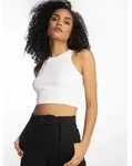 l&auml;ssiges Urban Classics Damen T-Shirt Stretch Rippstrick 180 g/m2 mit Baumwolle