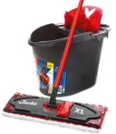 Vileda Ultramax XL 2in1 Bodenwischer-Set mit dreiteiligem Stiel, extragro&szlig;em