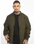 moderne URBAN CLASSICS Herren Jacke 78 g/m2 Milit&auml;r-Gr&uuml;n - L