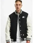 l&auml;ssige STARTER Herren Jacke Taschen 600 g/m2 Schwarz/Wei&szlig; - M