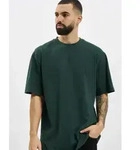 bequemes Urban Classics Herren T-Shirt Oversize 180 g/m2 mit Baumwolle Gr&uuml;n - L