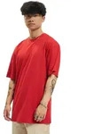 sportliches URBAN CLASSICS Herren T-Shirt Oversize 180 g/m2 mit Baumwolle Rot - M