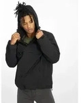 moderne Brandit Herren Jacke Kordelzug gef&uuml;ttert Schwarz - XL