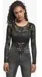 modernes URBAN CLASSICS Damen Longsleeve Stretch 140 g/m2 Schwarz - M