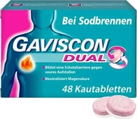 PZN-DE 11528394, Gaviscon Dual 250mg/106,5mg/187,5mg Kautabletten 48 St,...