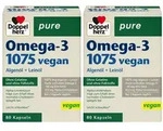 Doppelherz pure Omega-3 1075 vegan Doppelpack 2x80 St Kapseln