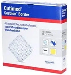 Cutimed Sorbion Border Wundauflage 15x15 cm steril 12 St Kompressen