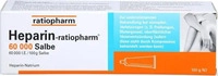 PZN-DE 06968694, Heparin-Ratiopharm 60.000 Salbe 100 g, Grundpreis: &euro; 135,50 /