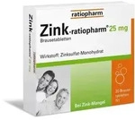 Zink-Ratiopharm 25 mg Brausetabletten 20 St