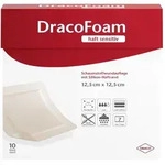Dracofoam Haft sensitiv Schaumst.Wund.12,5x12,5 cm 10 St Verband