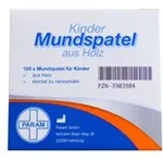 Mundspatel Holz f&uuml;r Kinder 100 St St&auml;bchen