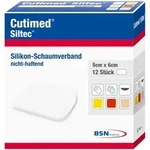 Cutimed Siltec Schaumverb.5x6 cm nicht haftend 12 St Kompressen