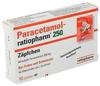 PARACETAMOL-ratiopharm 250 mg Zäpfchen 10 St Kleinkinder-Suppositorien