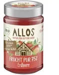 Allos Bio Frucht Pur 75 %, Erdbeere 200 g Gelee