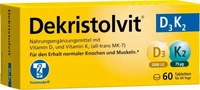 PZN-DE 20391936, Dekristolvit D3K2 Tabletten 60 St, Grundpreis: &euro; 0,21 / St&uuml;ck