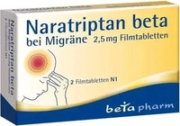 PZN-DE 16006134, betapharm Arzneimittel Naratriptan beta bei Migr&auml;ne 2,5 mg
