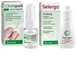 Ciclopoli gegen Nagelpilz wirkstoffhalt.Nagellack + Selergo 1% L&ouml;sung 6,6+3 ml