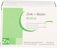 PZN-DE 11697458, Biofrid Zink+Biotin Kapseln 100 St, Grundpreis: &euro; 0,15 /...
