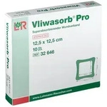 Vliwasorb Pro superabsorb.Komp.steril 12,5x12,5 cm 10 St Kompressen