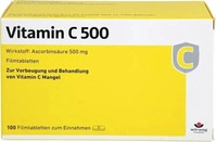 PZN-DE 00652257, W&ouml;rwag Pharma Vitamin C 500 Filmtabletten 100 St, Grundpreis: