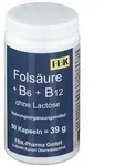 Fols&auml;ure+B6+B12 ohne Lactose Kapseln 90 St