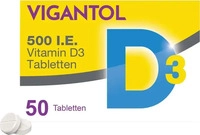 PZN-DE 13155655, Vigantol 500 I.e. Vitamin D3 Tabletten 50 St, Grundpreis: &euro;