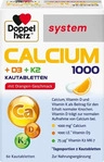 PZN-DE 15611577, Doppelherz system Doppelherz Calcium 1000+D3+K2 system Kautabletten