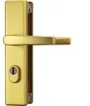 ABUS T&uuml;rschutzbeschlag KLZS714 eckig DD (beidseitig Dr&uuml;cker) in F3