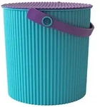 Hachiman Eimer mit Deckel, Gr&ouml;&szlig;e LL, 20 Liter, Farbe t&uuml;rkis/lila