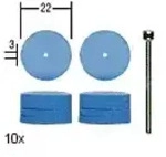 Proxxon Elastische Silikon-Polierscheiben, Rad, 22 mm