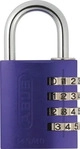 ABUS Aug. Bremicker S&ouml;hne Abus Aluminium-Zahlenschloss 145/40 lila