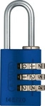 ABUS Aug. Bremicker S&ouml;hne Abus Aluminium-Zahlenschloss 145/20 blau
