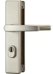 ABUS T&uuml;rschutzbeschlag KLZS714 eckig DD (beidseitig Dr&uuml;cker) in F2