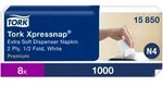 Tork Xpressnap&reg; Extra Soft Wei&szlig;e Spenderserviette N4, Premium, 1/2-Falz 2-lagig,...