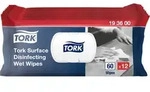 Tork Feuchte Desinfektionst&uuml;cher f&uuml;r Oberfl&auml;chen Wei&szlig;, dermatologisch getestet,