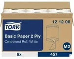 Tork Standard-Papierwischt&uuml;cher mit Innenabrollung Wei&szlig; M2,