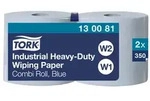 Tork Extra Starke Industrie Papierwischt&uuml;cher Blau W1/2, Sch&uuml;tzen H&auml;nde, 2 &times;