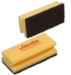 Padschwamm mit Griff 15 x 7 x 4 cm (gelb/schwarz)