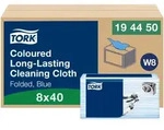 Tork Langlebige Reinigungst&uuml;cher Blau W8, Mehrzweck, 8 &times; 40 T&uuml;cher, 194450