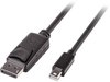 Lindy 41646, LINDY Mini-DisplayPort an Displayport Kabel schwarz 2m