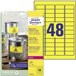 AVERY Zweckform L6103-20, AVERY Zweckform wetterfeste Folienetiketten L610320 gelb