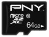 PNY PSDU64G10PPLGE, SD MicroSD HC Card 64GB PNY Performance Plus Cl.10 retail