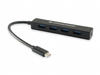 Conceptronic CTC4USB3, Conceptronic USB-Hub 4-Port 3.1/C->4x3.0 o.Netzteil sw