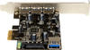 STARTECH.COM PEXUSB3S42, StarTech.com 4 Port PCI Express USB 3.0 Karte - 4-fach PCIe