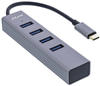 INLINE 33271N, InLine USB 3.2 USB-Typ C Multi Hub (4x USB-A 5Gb/s), OTG,