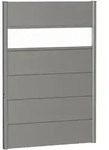 Biohort Sichtschutzzaun Wandpaneel mit Acrylglas quarzgrau-metallic Sichtschutz